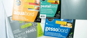 Assorted Ampersand boards - Pastelbord, Gessobord, The Artist's panel and Aquabord