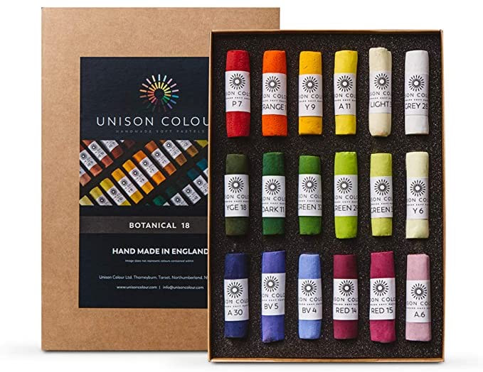 Unison pastels botanical set 18 pieces