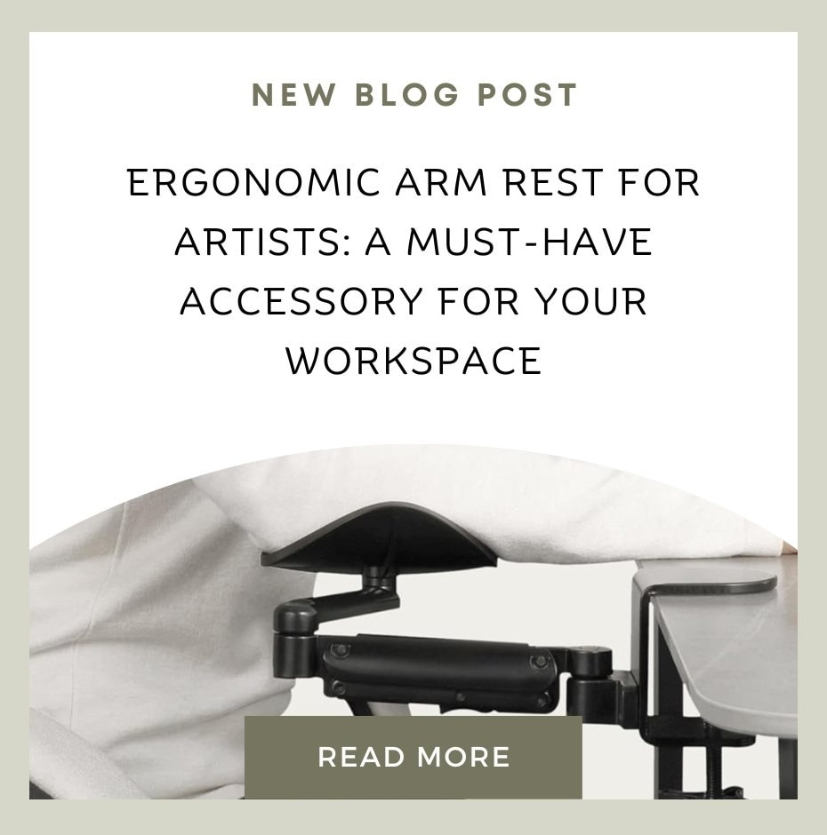 Ergonomic arm rest for artists: A Must have accessory for your workspace