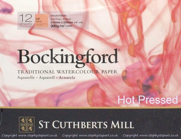 Hot pressed Bockingford watercolour pad