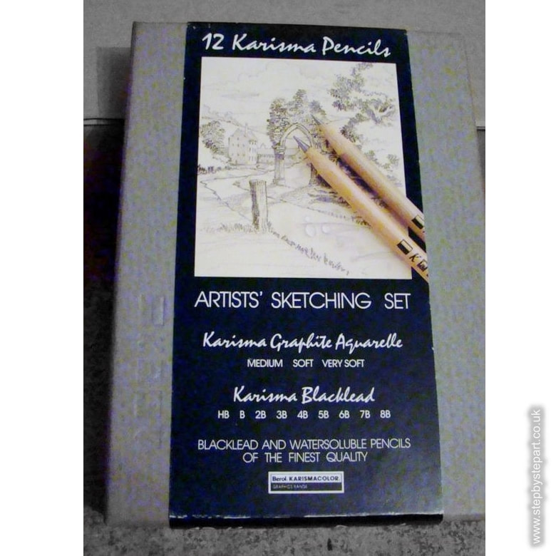 Artists sketching set - Karisma graphite aquarelle and Karisma Blacklead pencils