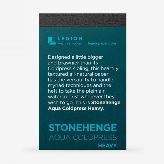 Legion Stonehenge Aqua coldpress Heavy white mini block