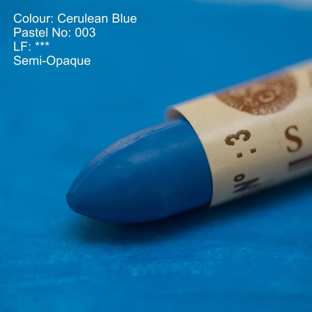 Sennelier oil pastel 003 - Cerulean Blue