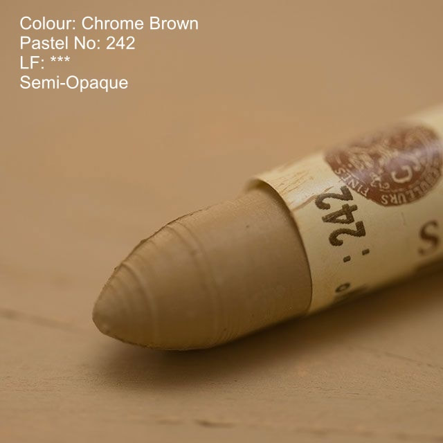 Sennelier oil pastel 242 - Chrome Brown