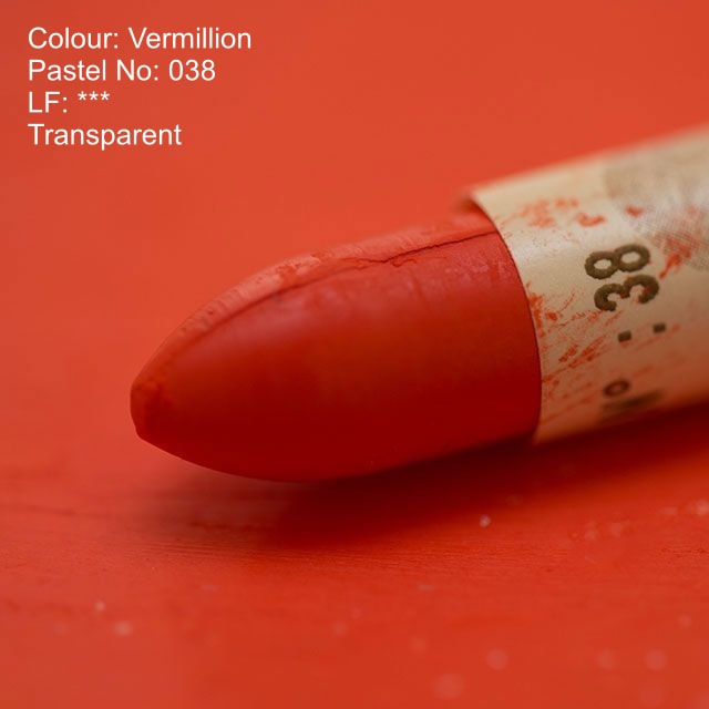 Sennelier oil pastel 038 - Vermillion