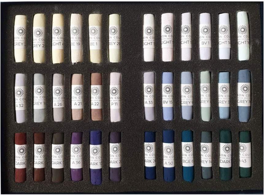Unison pastels Emma Colbert 'Light & Shade' set 36 pieces