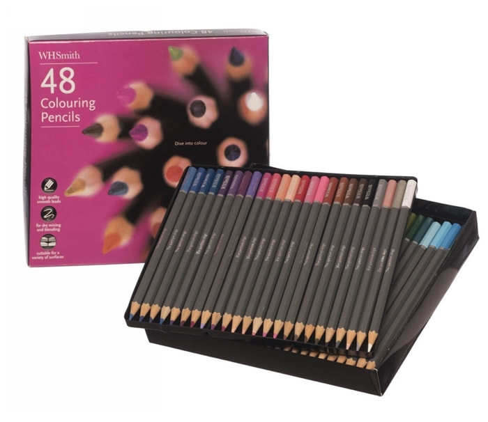 Box of 48 WH Smith Coloured pencils set