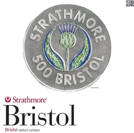 Strathmore 500 bristol vellum surface logo