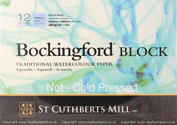 Cold pressed bockingford watercolour paper pad