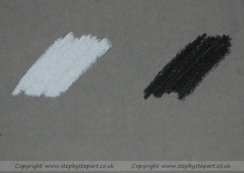 Coloursoft on black sketch pads 