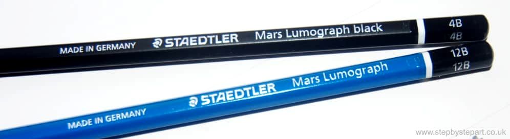 Staedtler Lumograph Mars black and the Staedtler Lumograph Mars pencils