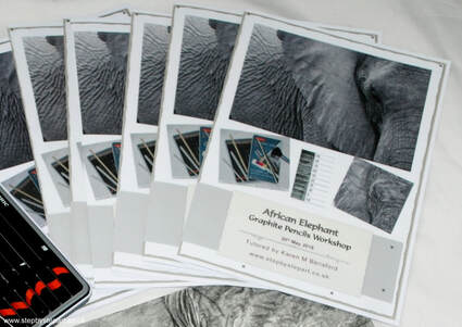 Step by step art Elephant workshops booklet