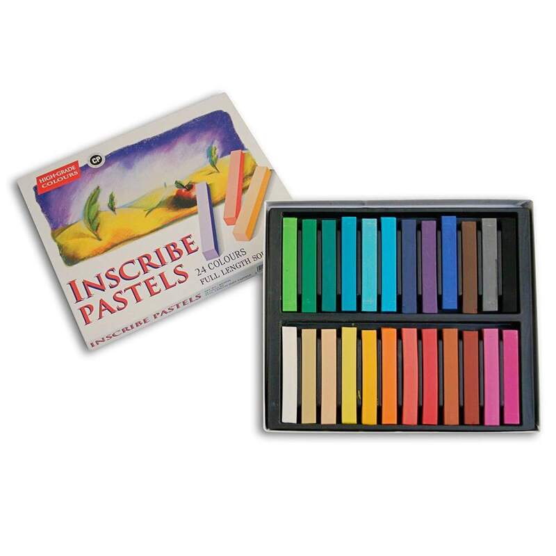 Inscribe soft pastels24 set full sticks