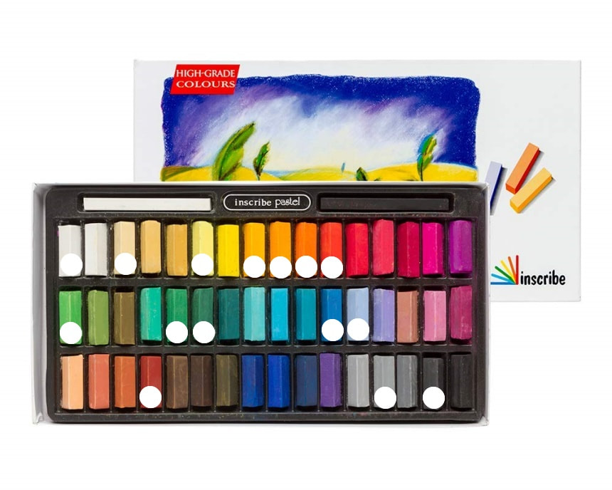 Inscribe soft pastels pack of 48
