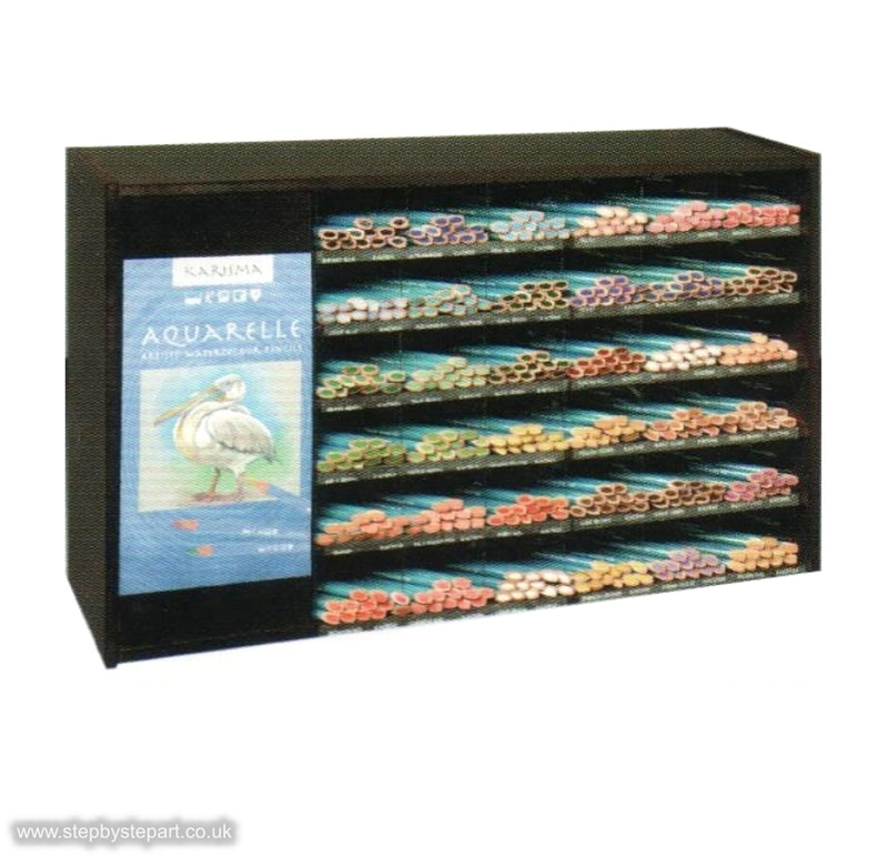 Karisma Aquarelle water-soluble pencil Berol-Sanford tabletop display unit