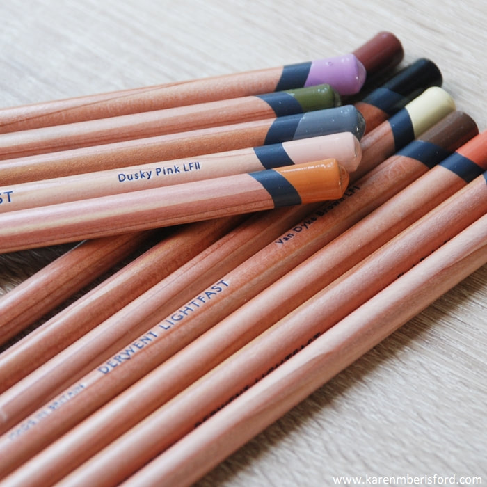 Derwent Lightfast coloured pencils