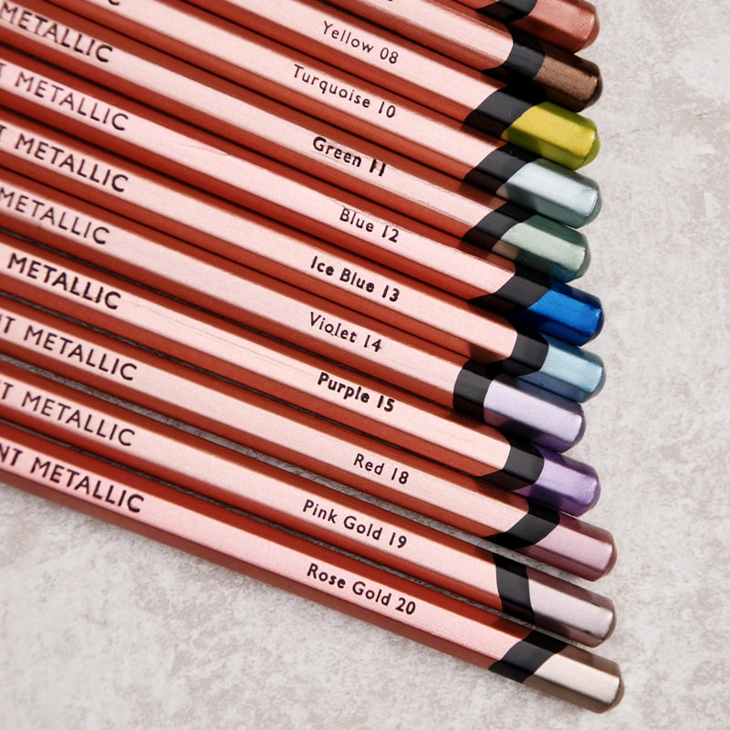 Derwent Mettallic coloured pencils