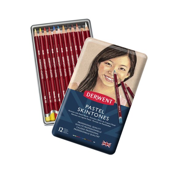 Derwent pastel pencils skintones set of 12