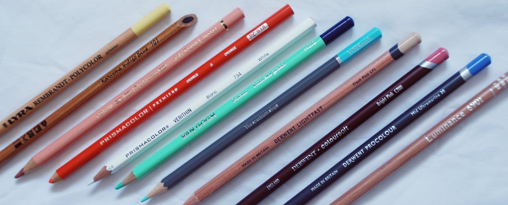 Coloured pencil image for coloured pencil comparison article
