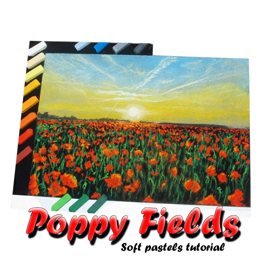 Poppy fields soft pastel tutorial promo image