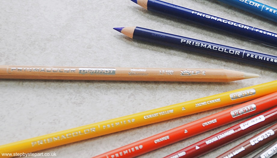 Prismacolor Premier coloured pencils and Prismacolor lightfast blender pencil