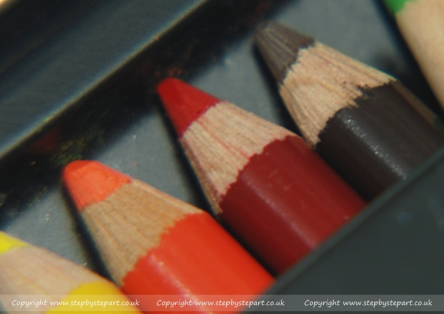 Points of the prismacolor premier coloured pencils