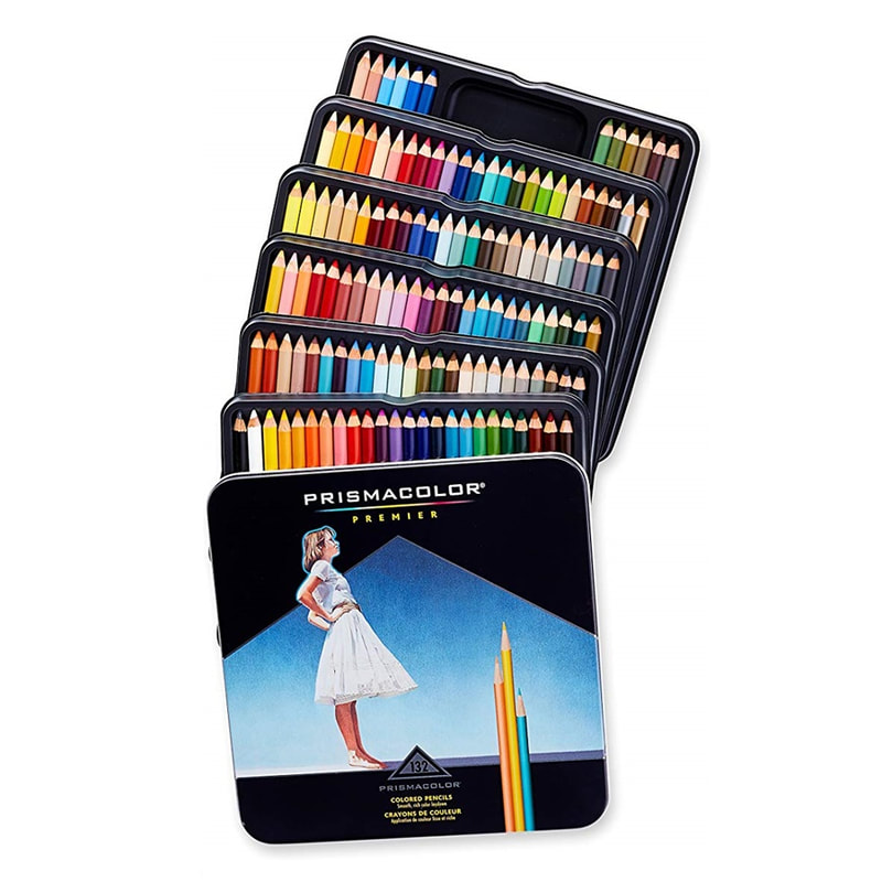 Prismacolor tin of 132 colours (old design)