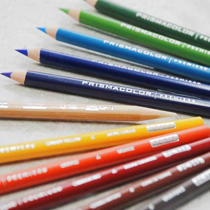 Prismacolor Premier coloured pencils and transparent blender
