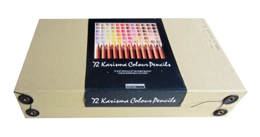 An original box set of 12 Berol Karismacolor pencils - Made in England