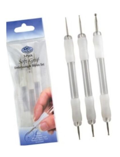 Royal Langnickel soft grip embossing tools 3 pack