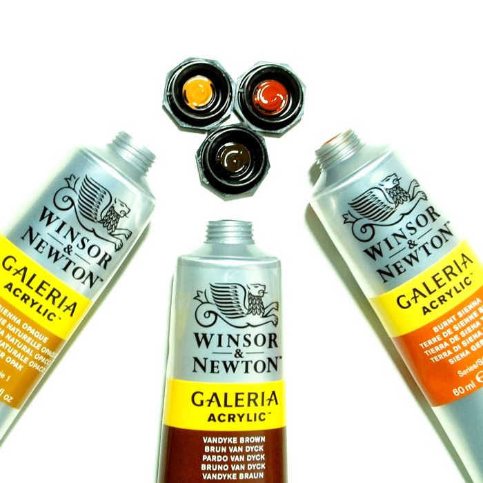 Winsor & Newton Galeria 60ml paint tubes
