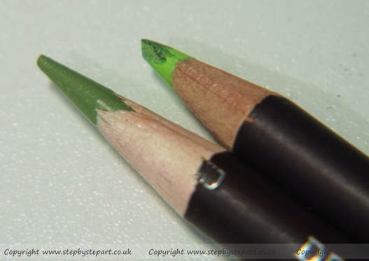 Points of the derwent coloursoft coloured pencils
