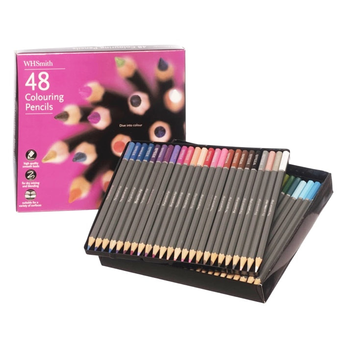 48 colouring pencils by WH Smith