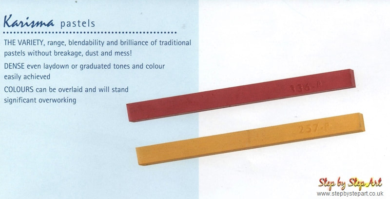 Old promotional leaflet of Karisma soft pastels