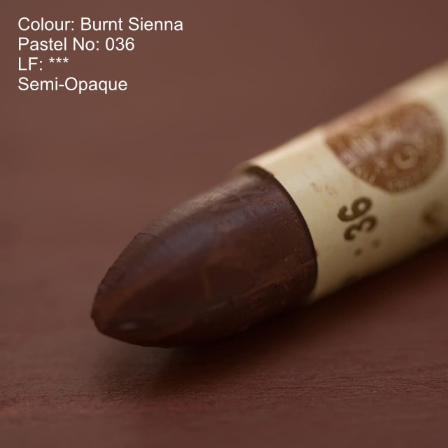 Sennelier oil pastel 036 - Burnt Sienna