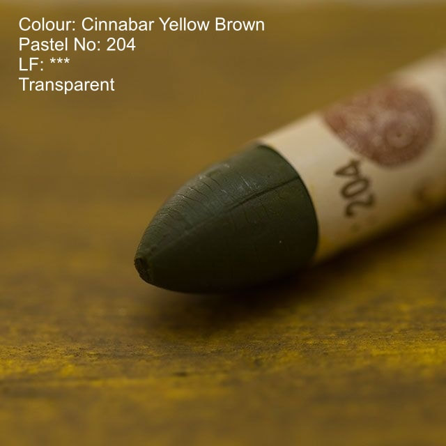Sennelier oil pastel 204 - Cinnabar Yellow Brown