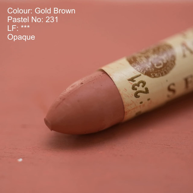 Sennelier oil pastel 231 - Gold Brown