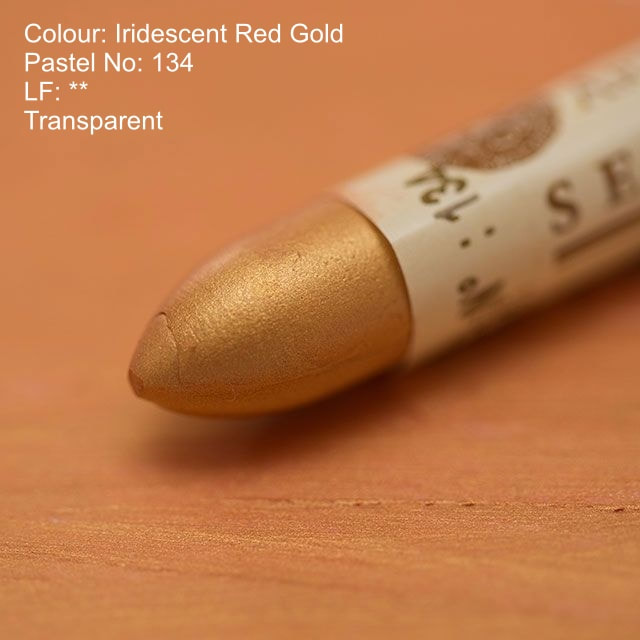 Sennelier oil pastel 134 - Iridescent Red Gold