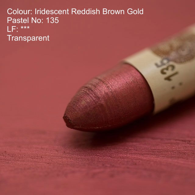 Sennelier oil pastel 135 - Iridescent Reddish Brown Gold