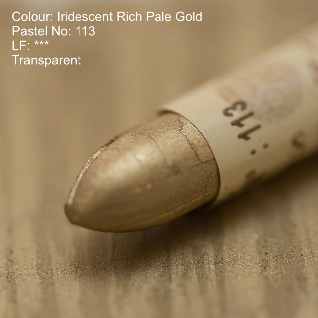 Sennelier oil pastel 113 - Iridescent Rich Pale Gold
