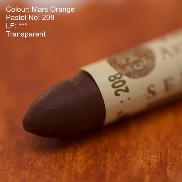 Sennelier oil pastel 208 - Mars Orange