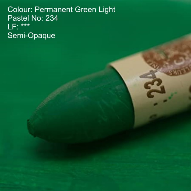 Sennelier oil pastel 234 - Permanent Green Light