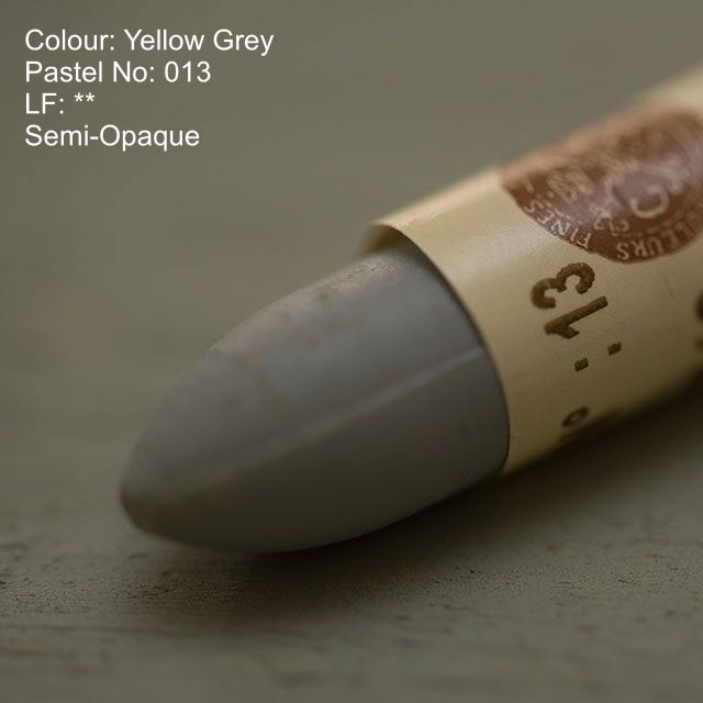 Sennelier oil pastel 013 - Yellow Grey