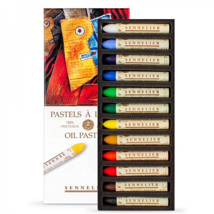 Sennelier oil pastels Introductory set of 12 colours