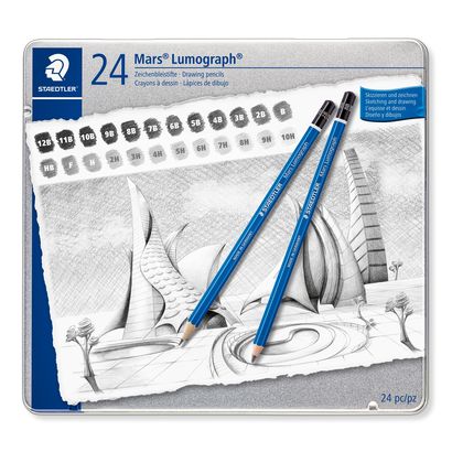 Derwent Graphic pencils tin of 24