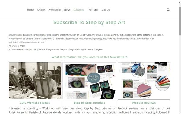 Image from the Step by Step Art subscribe page