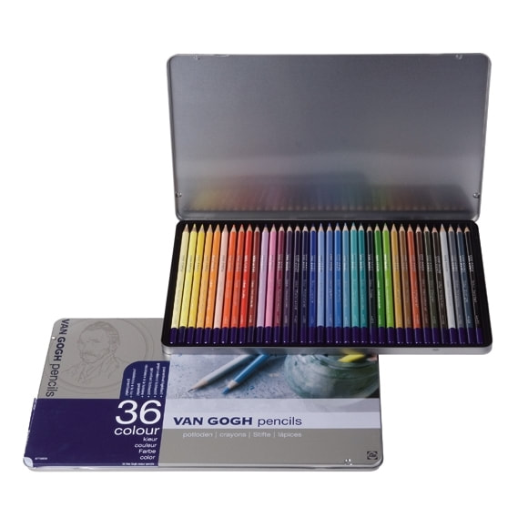 Tin of 36 Royal Talens Van Gogh Coloured pencils set