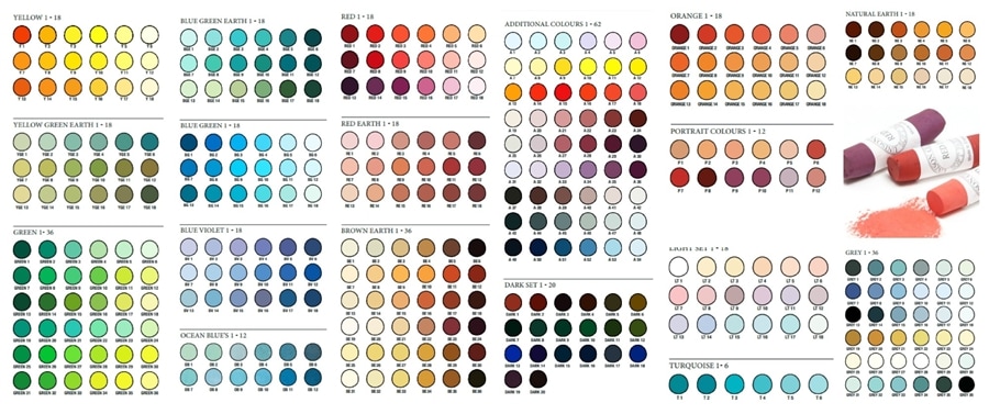 Unison Pastel Color Chart