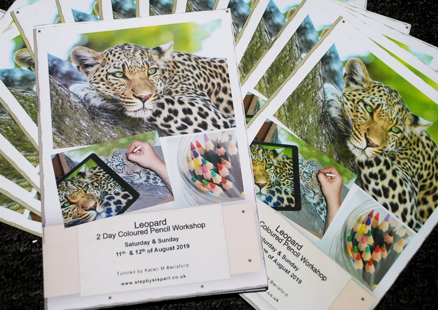 Step by step art Leopard workshops booklet